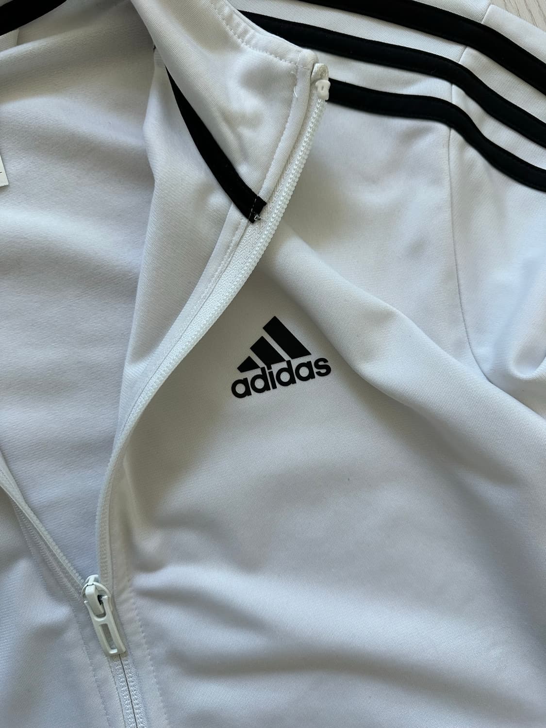 아디다스 삼선로고 사이드라인 트랙탑 화이트 져지 상품이미지6