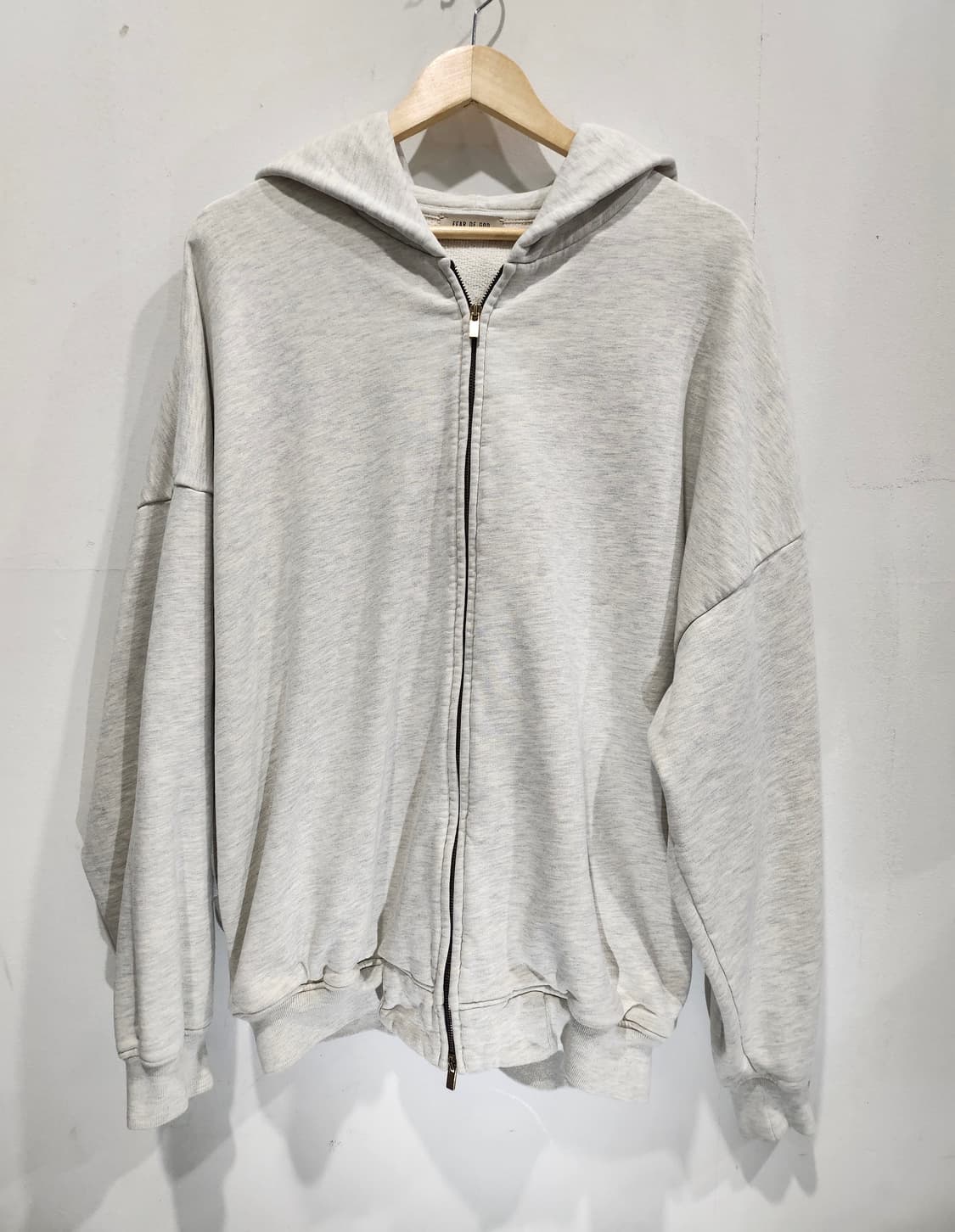 Fear of God 회색 후드집업 M 국내 매장판 상품이미지5