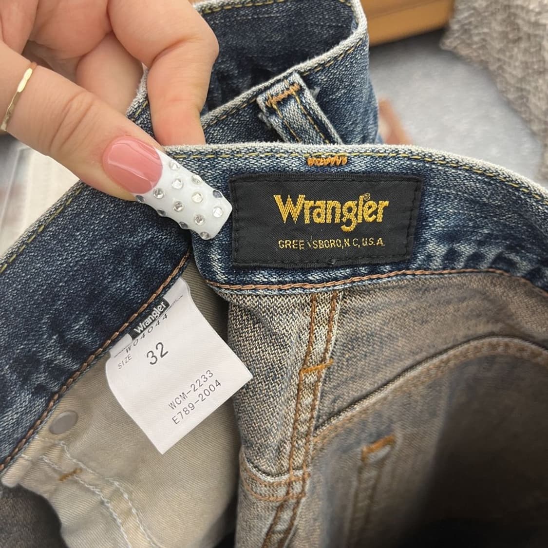 랭글러 올드스쿨 레트로 빈티지 워싱 데님팬츠 32인치 C10128 상품이미지5