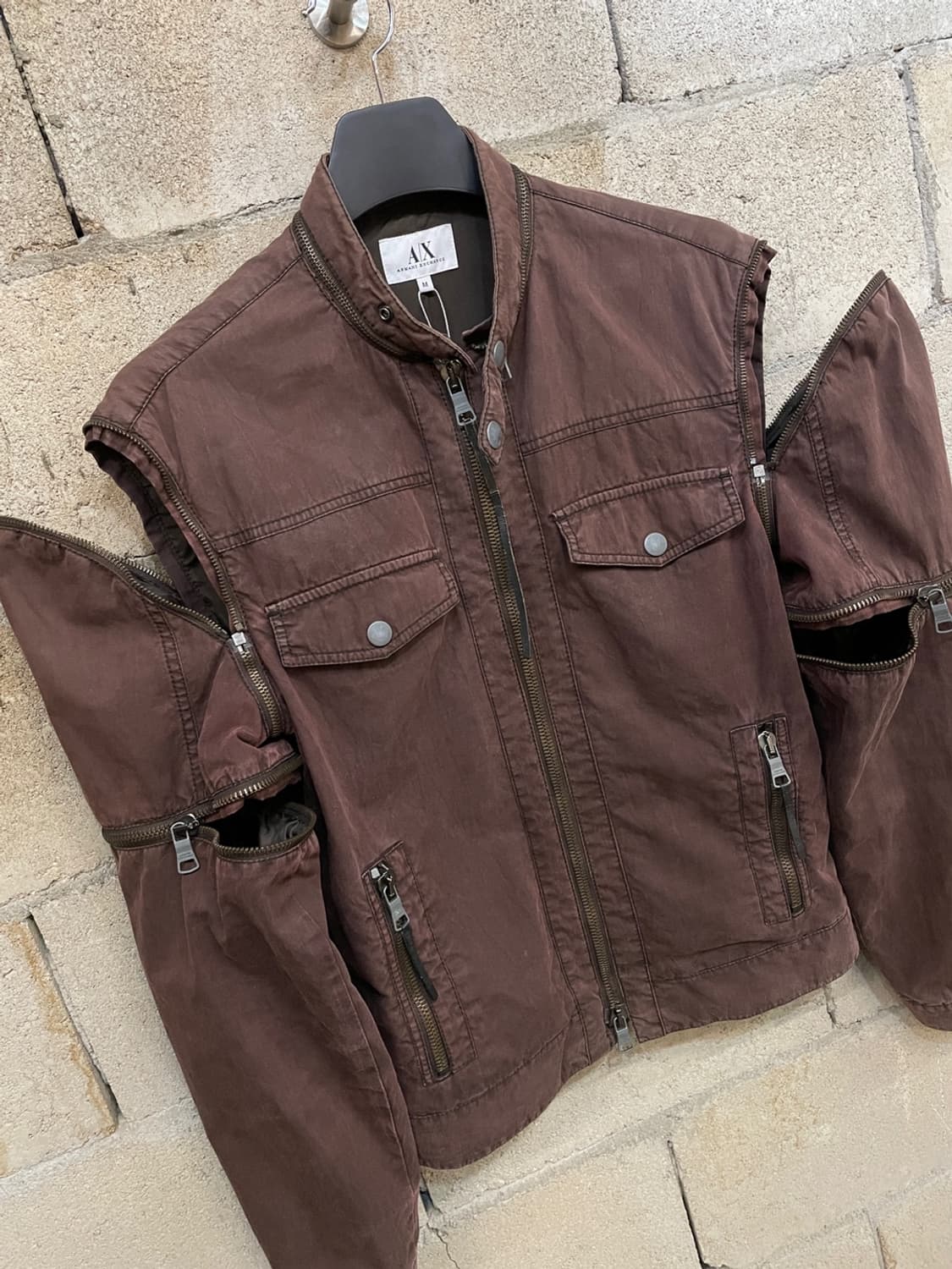 아르마니 익스체인지 컨버터블 바이커 자켓 상품이미지4