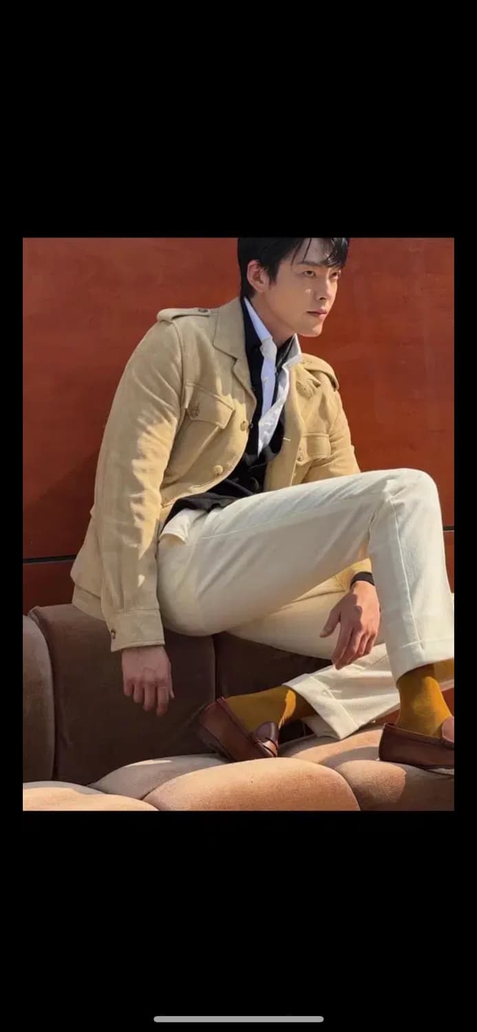 랄프로렌 퍼플라벨 유틸리스 스웨이드자켓 김우빈 착용 상품이미지1