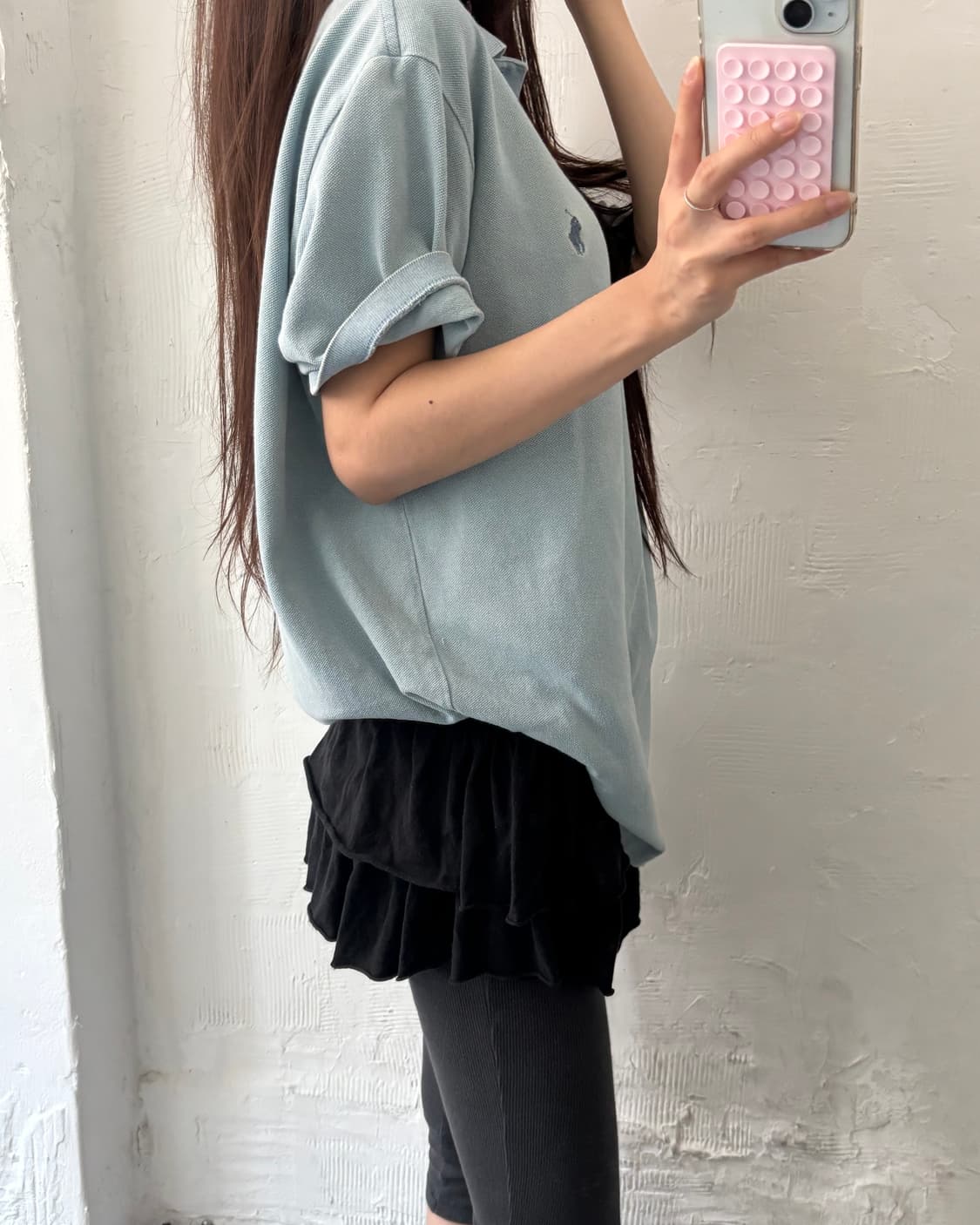 Polo 폴로 랄프로렌 신형 워시드블루  코튼 PK 카라티셔츠 상품이미지7