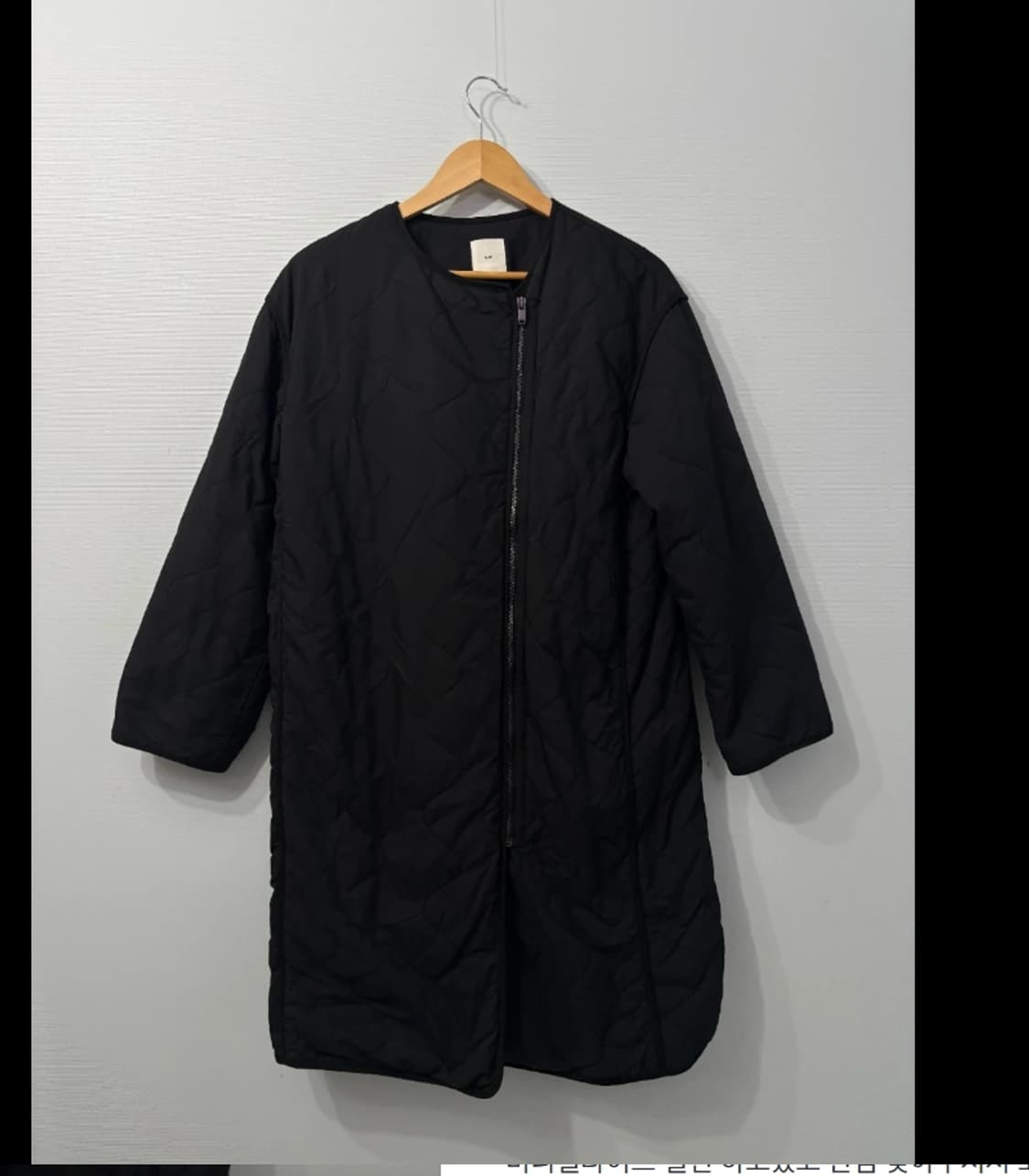 구호 블랙 퀼팅 패딩 코트 ~77 상품이미지3