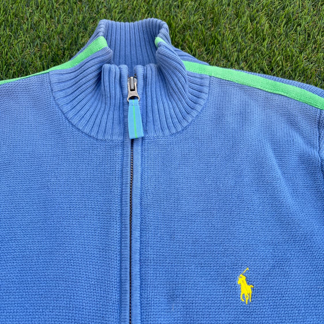 M)폴로 랄프로렌 코튼 니트 투웨이 집업 져지 상품이미지3