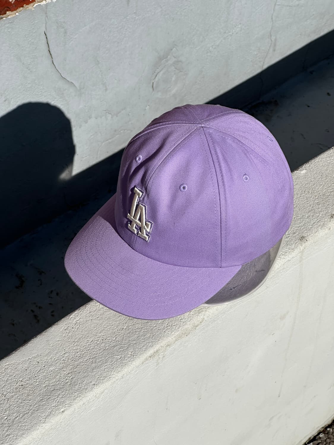 [F] MLB 엠엘비 엘에이 다저스 연보라 볼캡 모자 상품이미지2