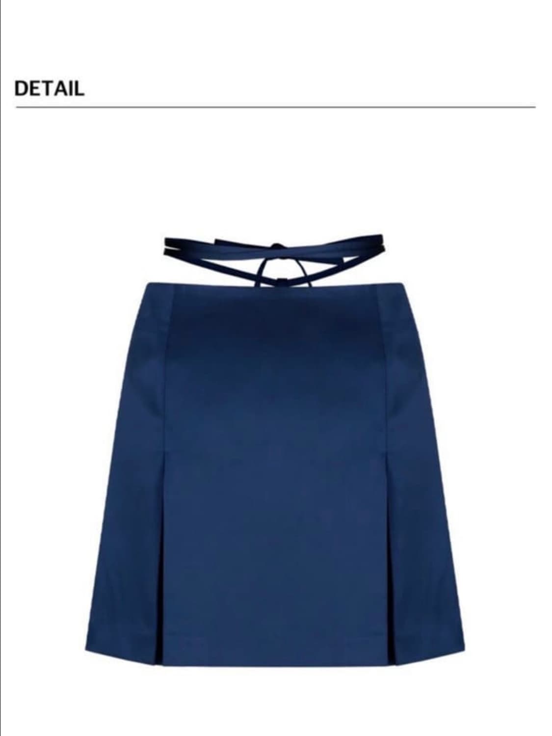 마가린핑거스 새틴 스커트 M 네이비 상품이미지3