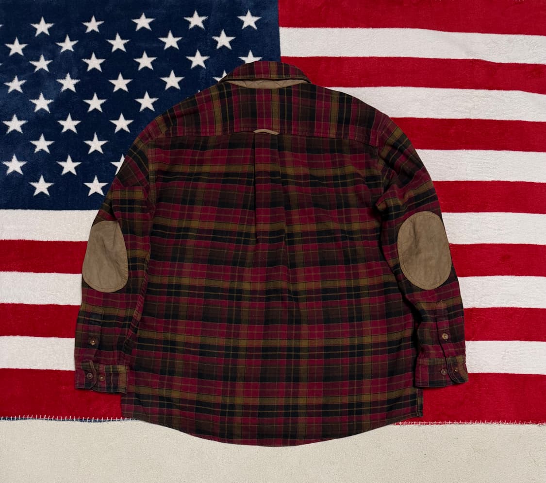 오비스헤비플란넬셔츠 Orvis flannel shirt 스웨이드엘보패치 상품이미지9