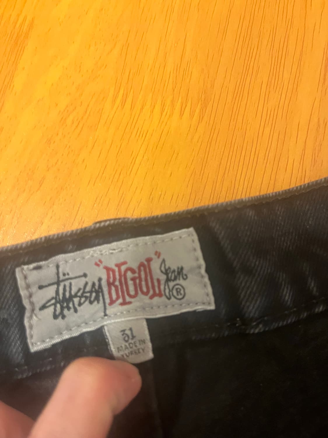 스투시 더블 다이 빅 올 진 블랙 31size 상품이미지5