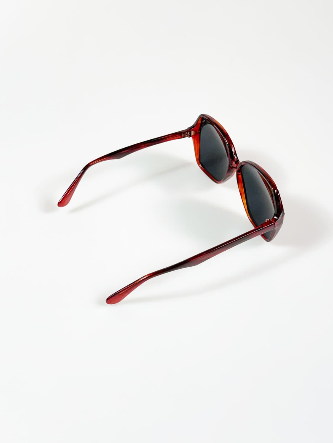 90s 오버사이즈 토터스쉘 볼드 스퀘어 빈티지 선글라스 상품이미지4