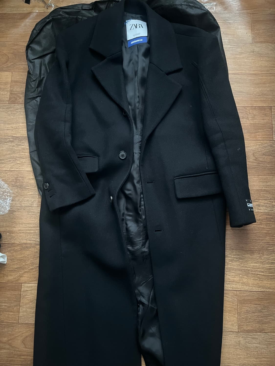 아더에러 자라 블랙 오버핏 코트s 상품이미지2