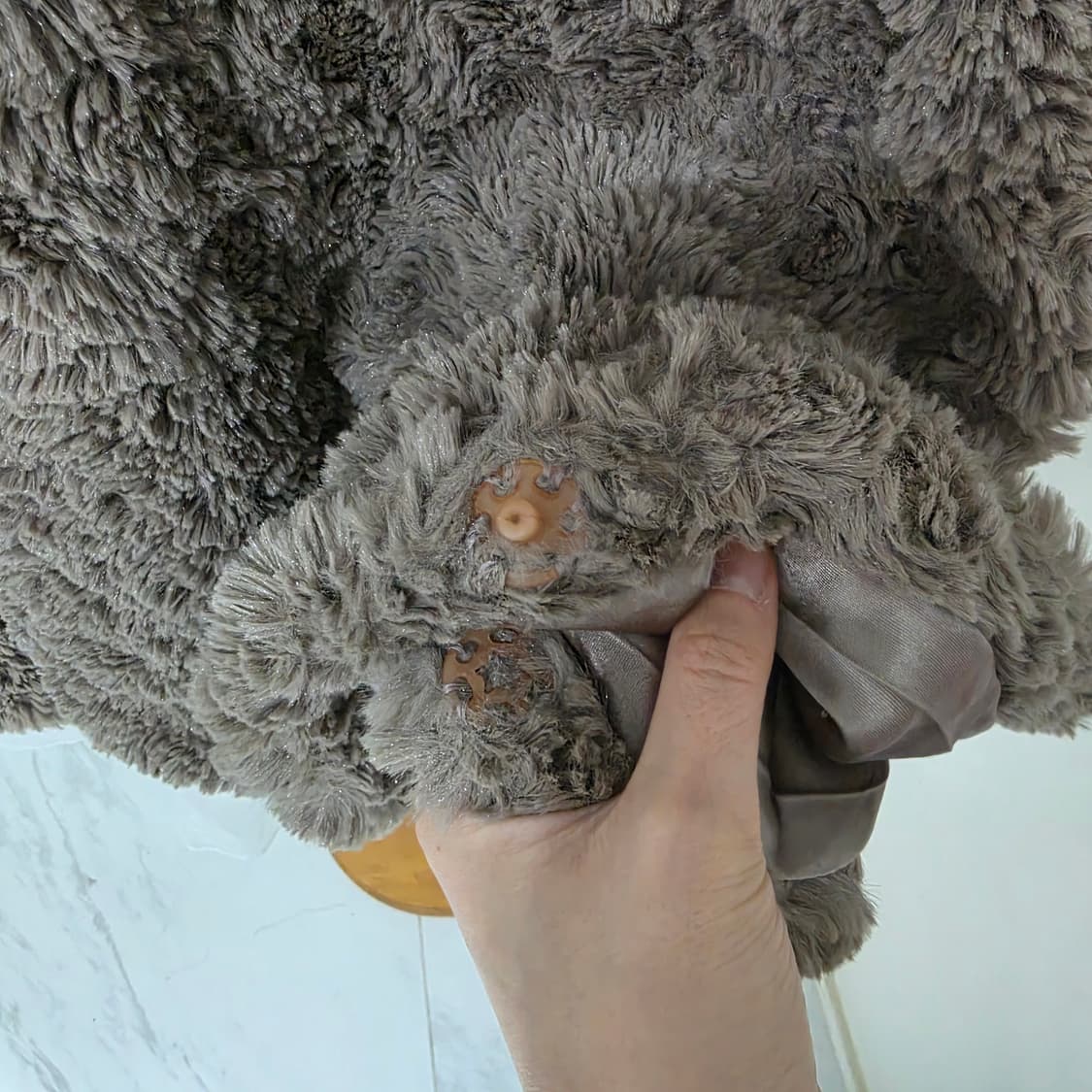 일본빈티지)브라운판쵸 초코히메라떼갸루st 인조퍼 떡볶이 망토 케이프 상품이미지5