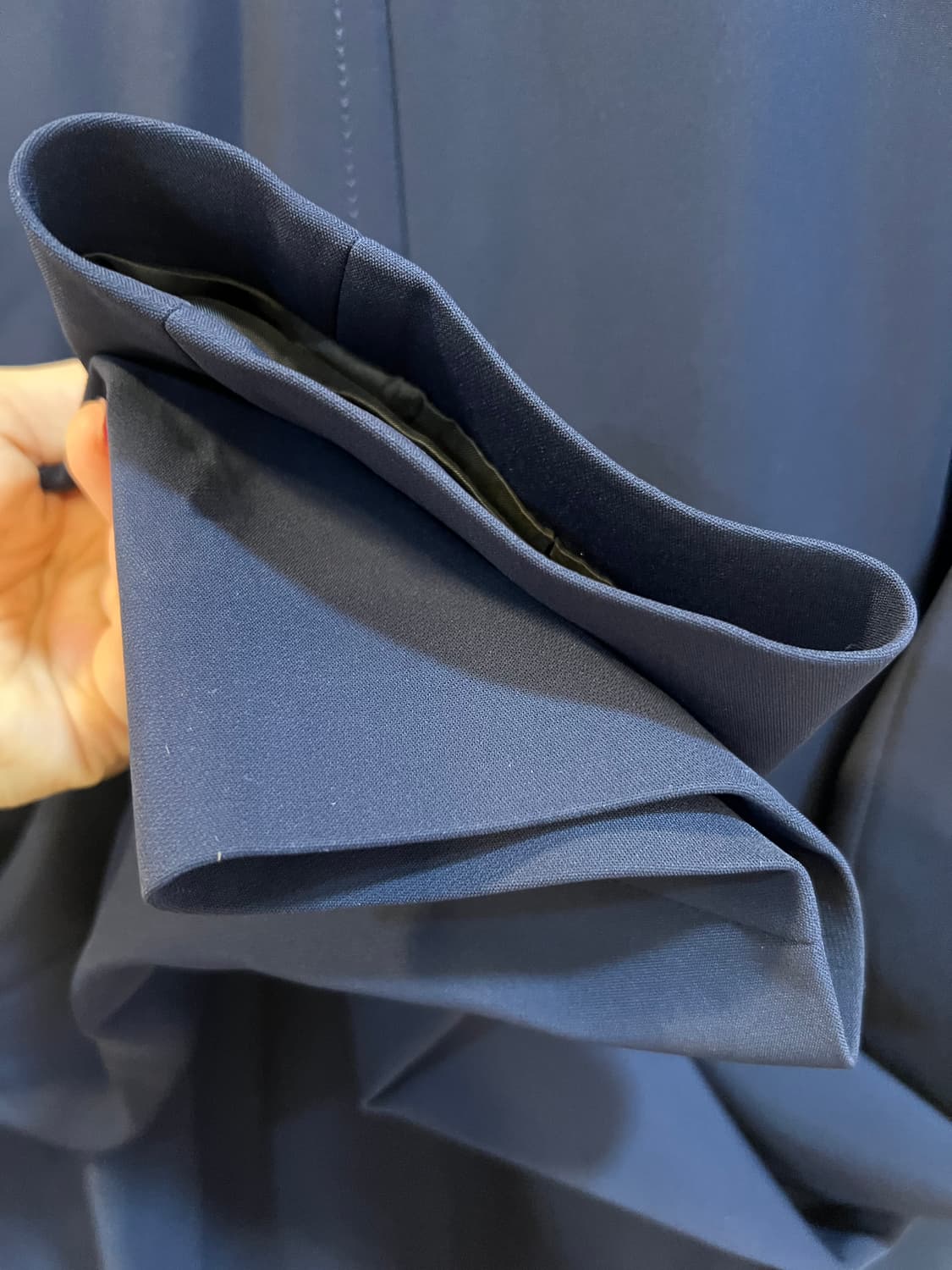 산드로 남성 네이비 간절기롱코트 싱글코트 상품이미지4