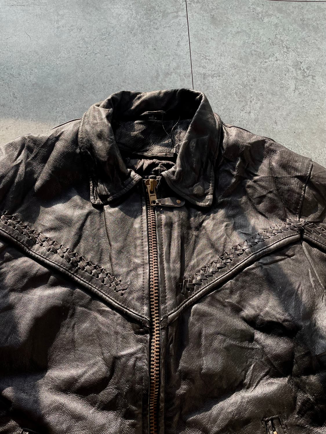 바이커드림어페럴 웨스턴 레더자켓 상품이미지4