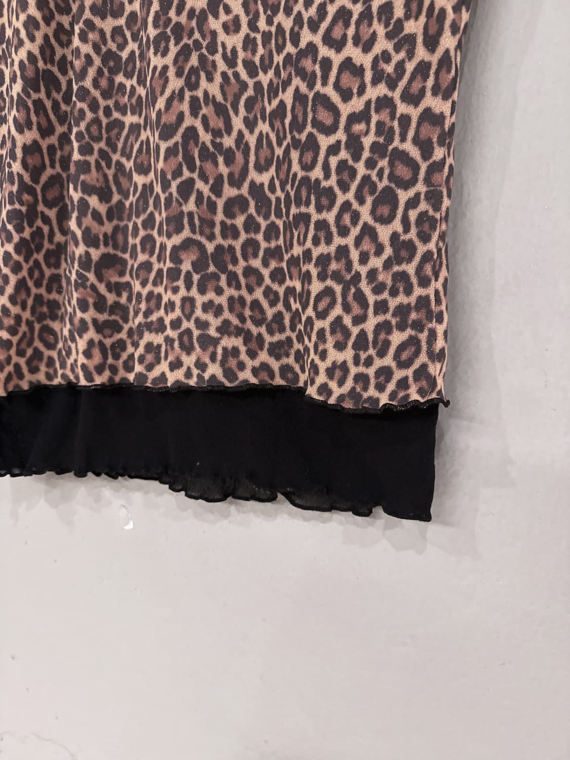 leopard layered detail top  상품이미지6