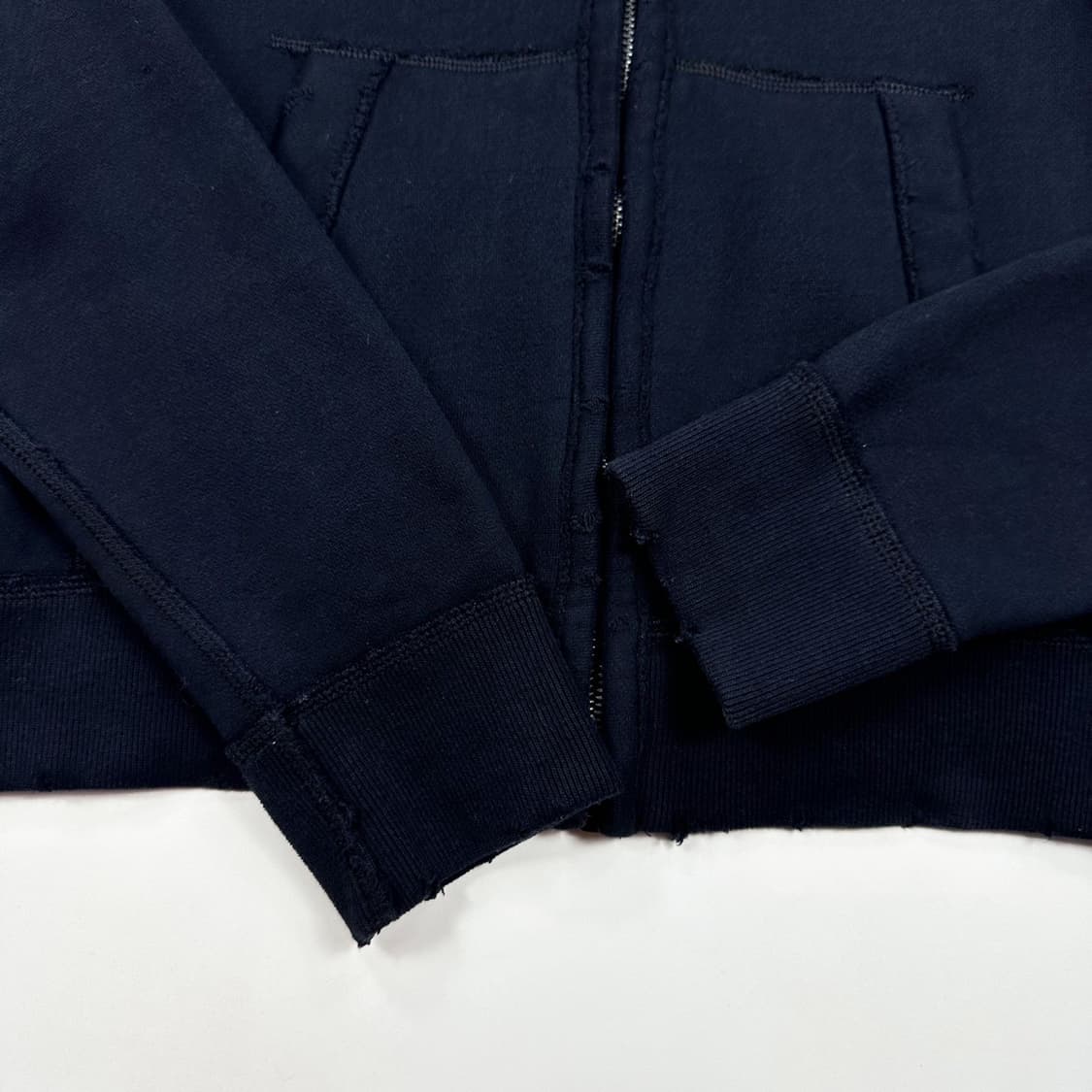 아베크롬비 피치 A&F 네이비 헤비 코튼 후드집업 (XL) 상품이미지4