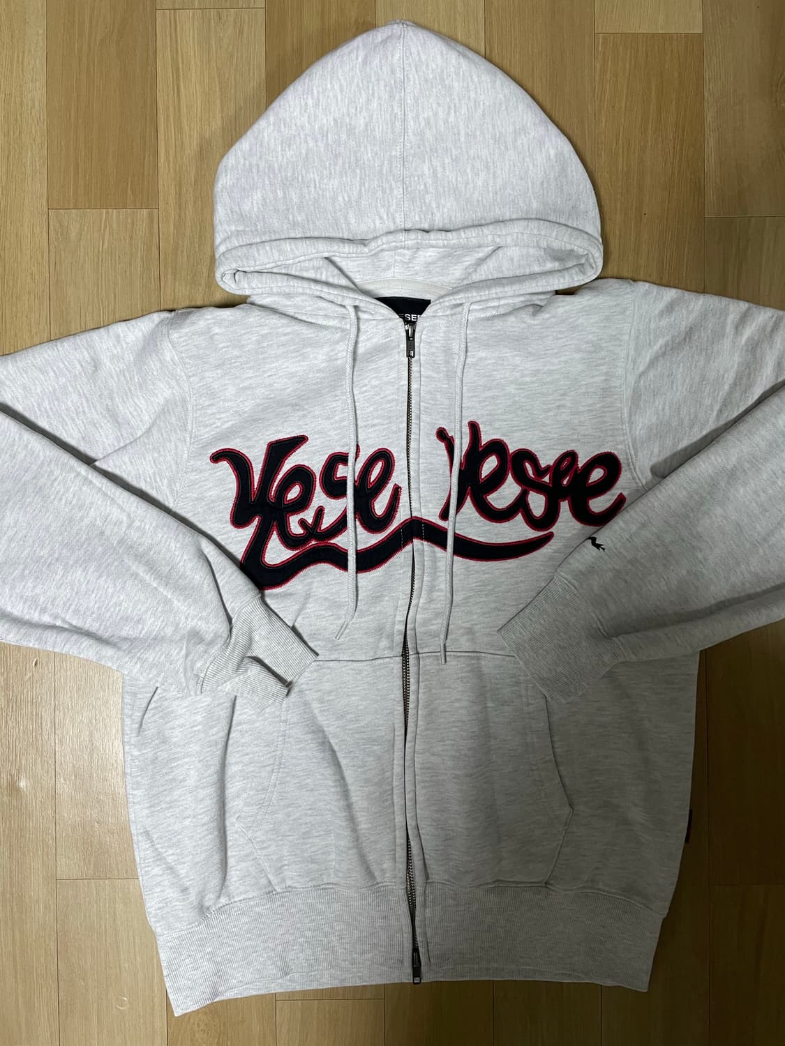 예스아이씨 Logo Zip-up Hoodie Light Grey(M) 상품이미지4