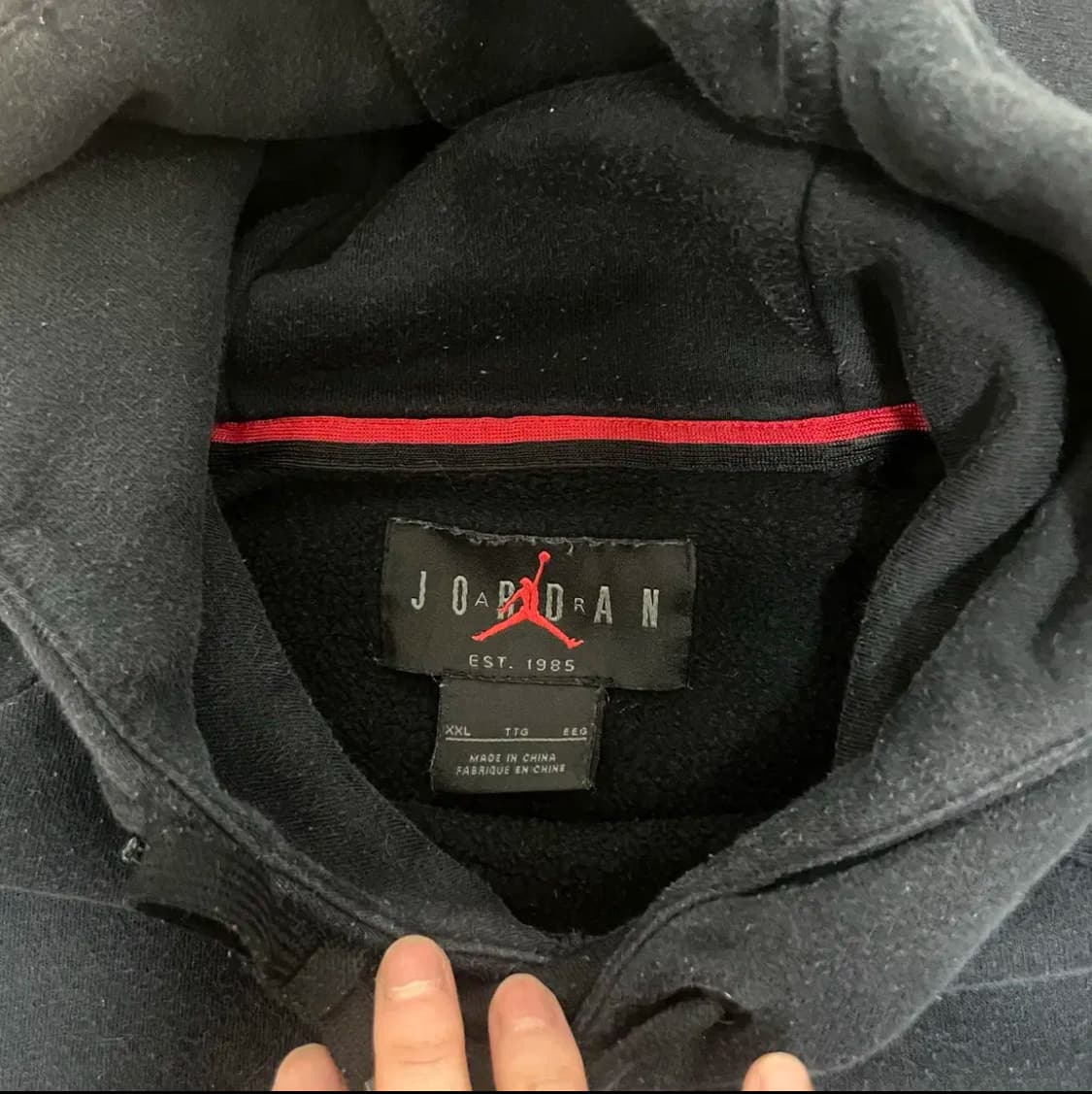 나이키 조던 점프맨 블랙 후드티셔츠 남성XXL 상품이미지3