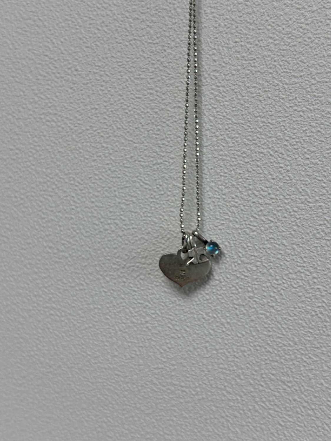 꾸레쥬 실버 목걸이 상품이미지1