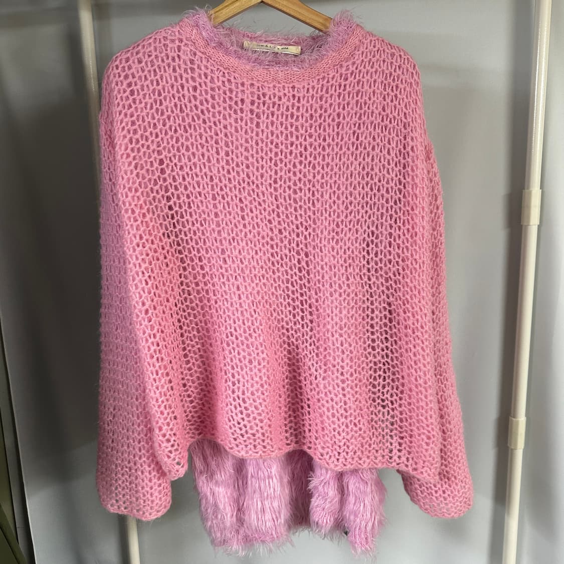 [설명 참고] 1017 알릭스 핑크 크루넥 니트 스웨터 상품이미지1