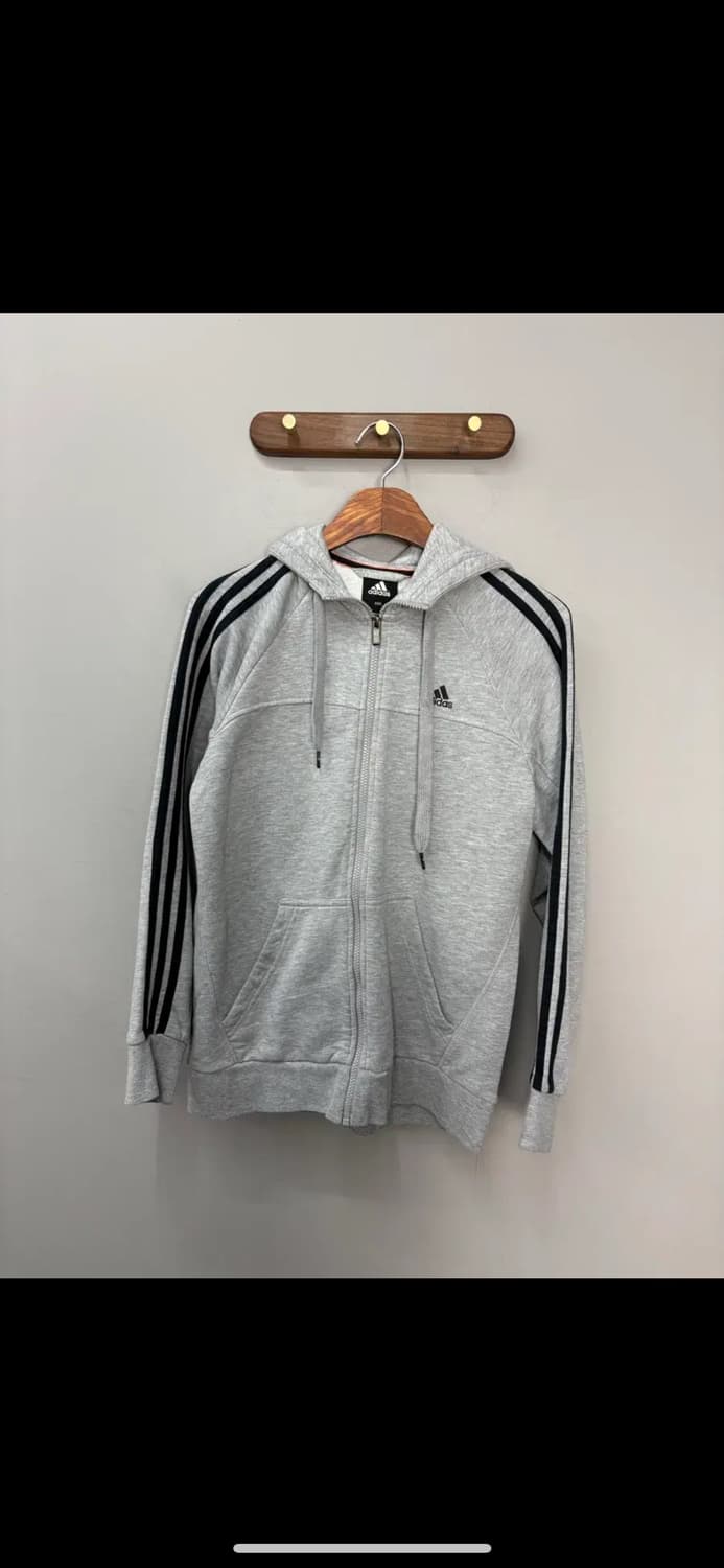 아디다스 트랙 사이드라인 스웻 후드집업 H1469 상품이미지2