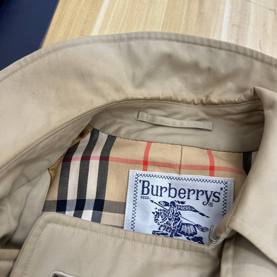 Burberrys 버버리 빈티지 베이지 더블 트렌치 코트  상품이미지7