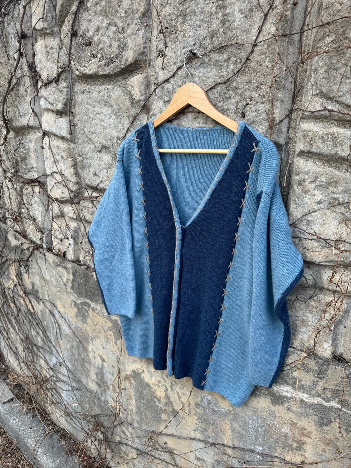 빈티지 유니크 패턴 니트 가디건 상품이미지3