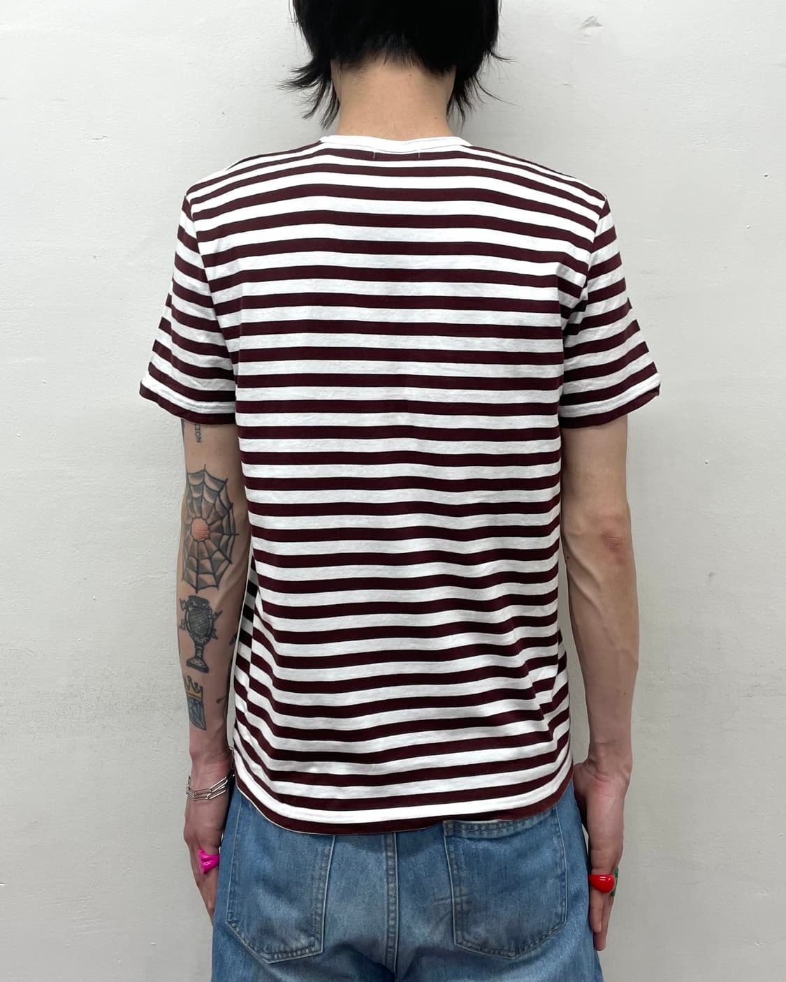 ne-net brown striped cat T-shirt 상품이미지2