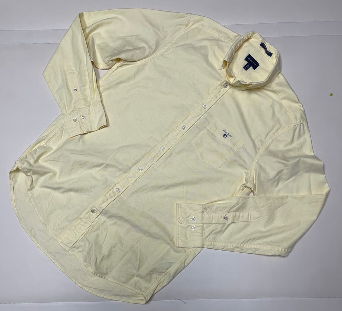 GANT 옐로우 옥스포드 셔츠 M 상품이미지1