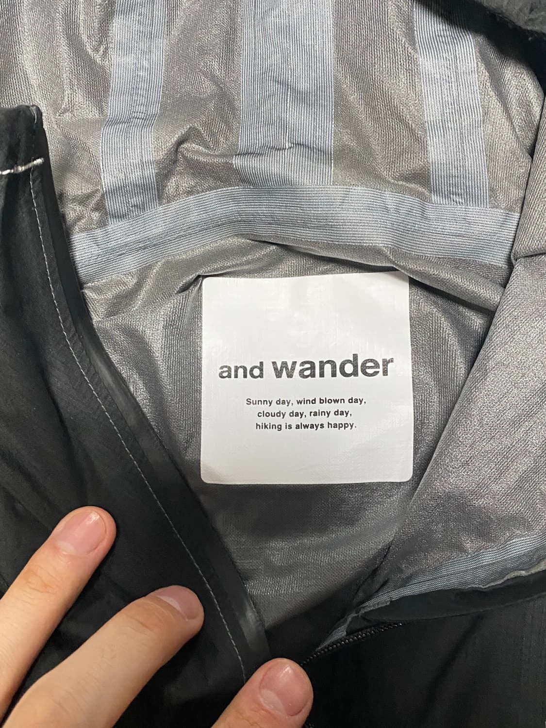 앤드원더 3L UL rain 자켓 블랙 m팝니다 상품이미지3