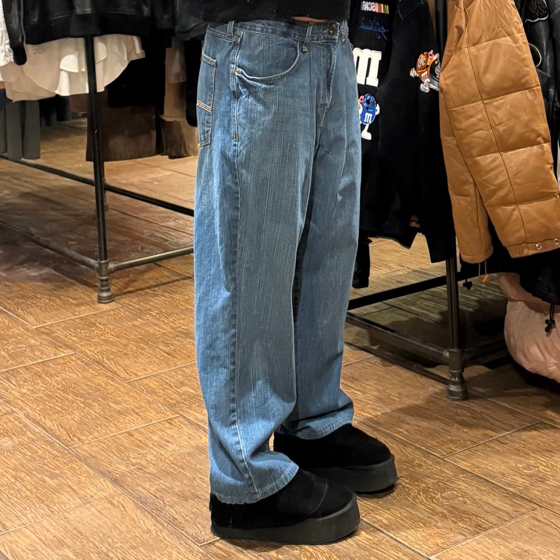 [HI] VTG 워싱 데님와이드팬츠 상품이미지4