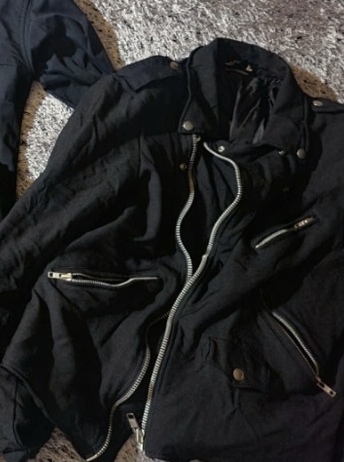 comme des garcons black 축융 폴리 라이더 자켓 상품이미지2