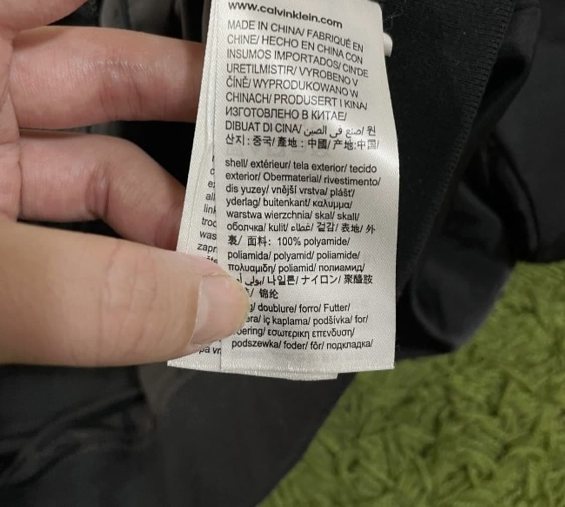 캘빈클라인 블랙 봄버 자켓 100/L 상품이미지4