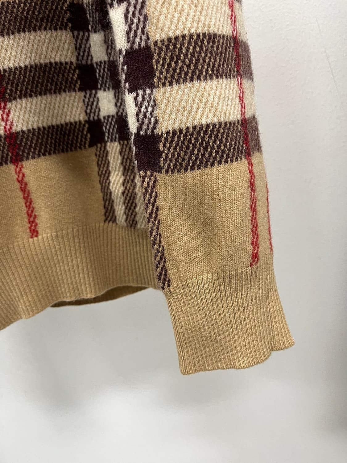 여) 버버리 체크 울 니트  상품이미지8