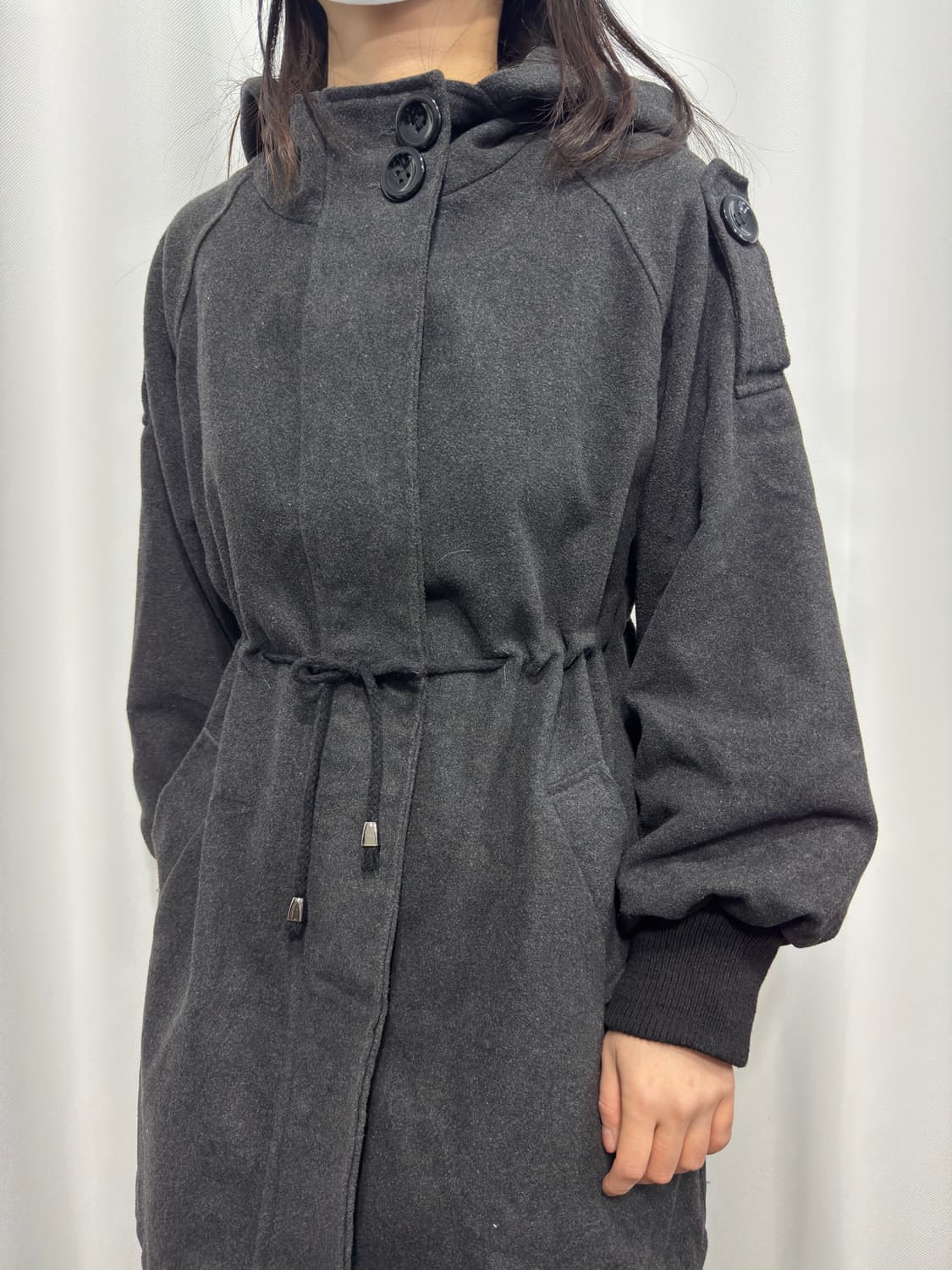 meikalu button hood wool coat 상품이미지4