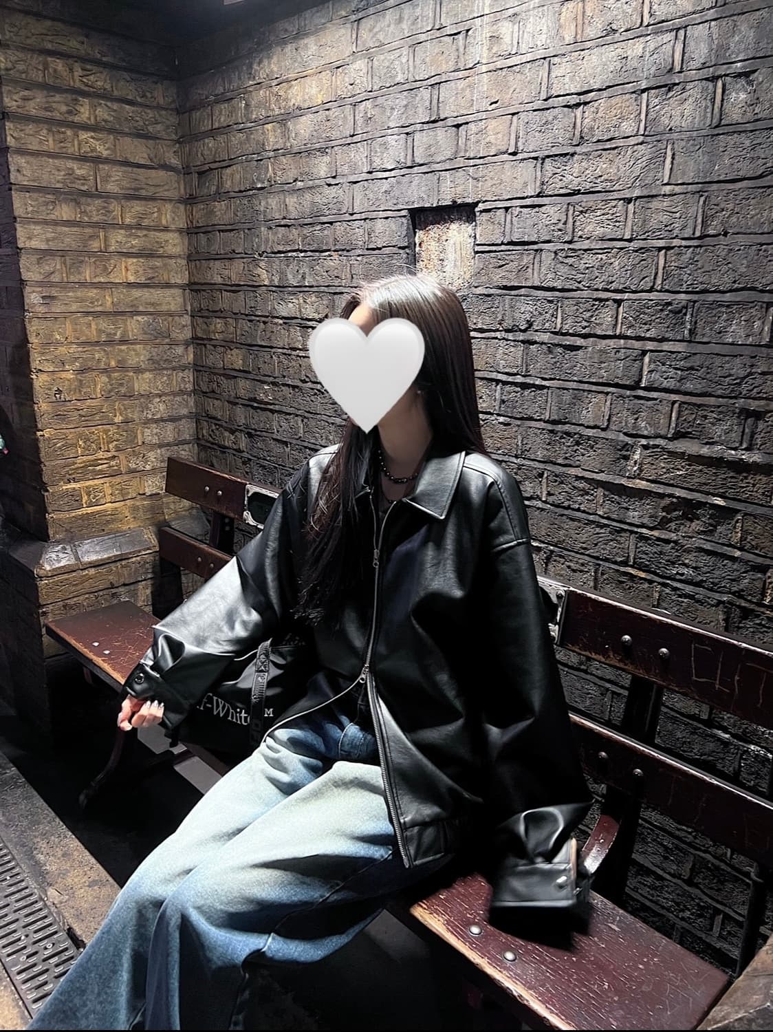 깜짝세일) 카키포인트 레더자켓+제작데님 증정 상품이미지3