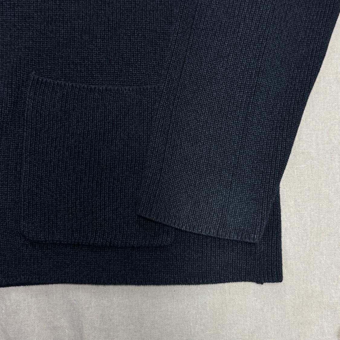 마시모두띠 블루블랙 카라 가디건 L(105) 상품이미지3