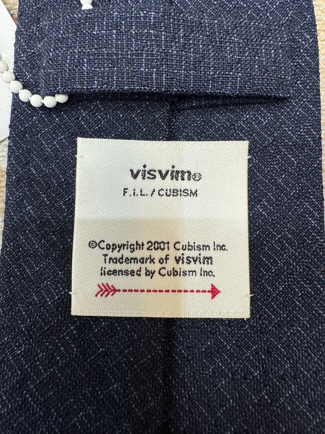 [OS] 비즈빔 넥타이 네이비  상품이미지3