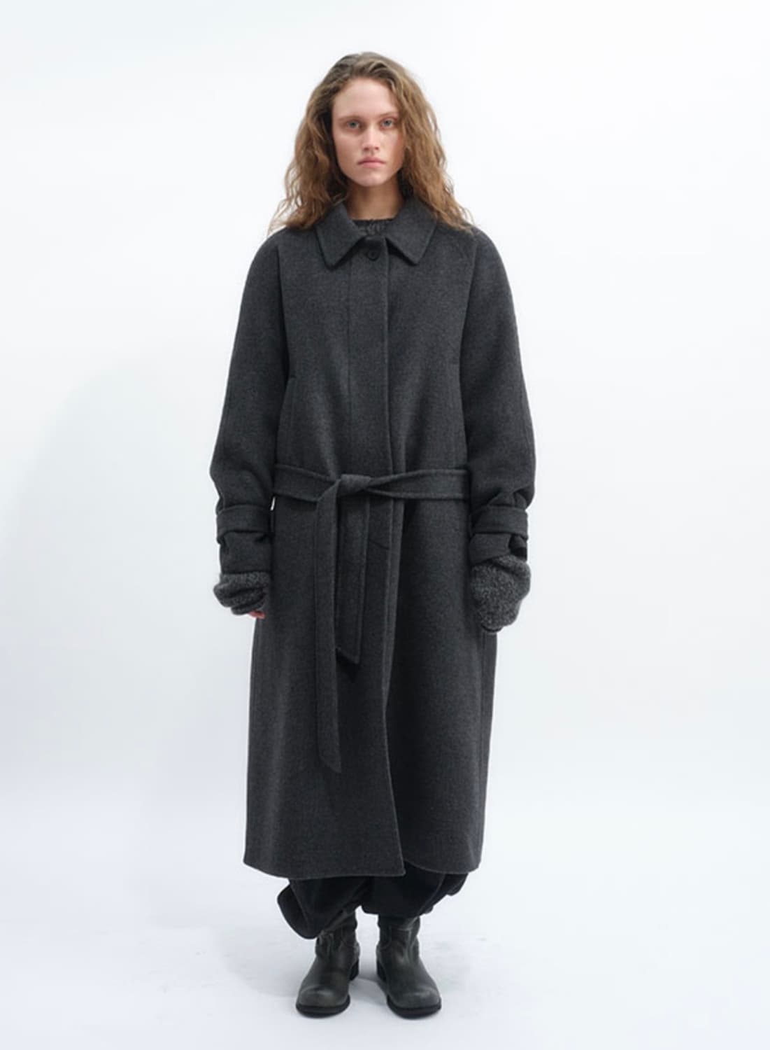 Repos wool raglan handmade coat (챠콜) 상품이미지1