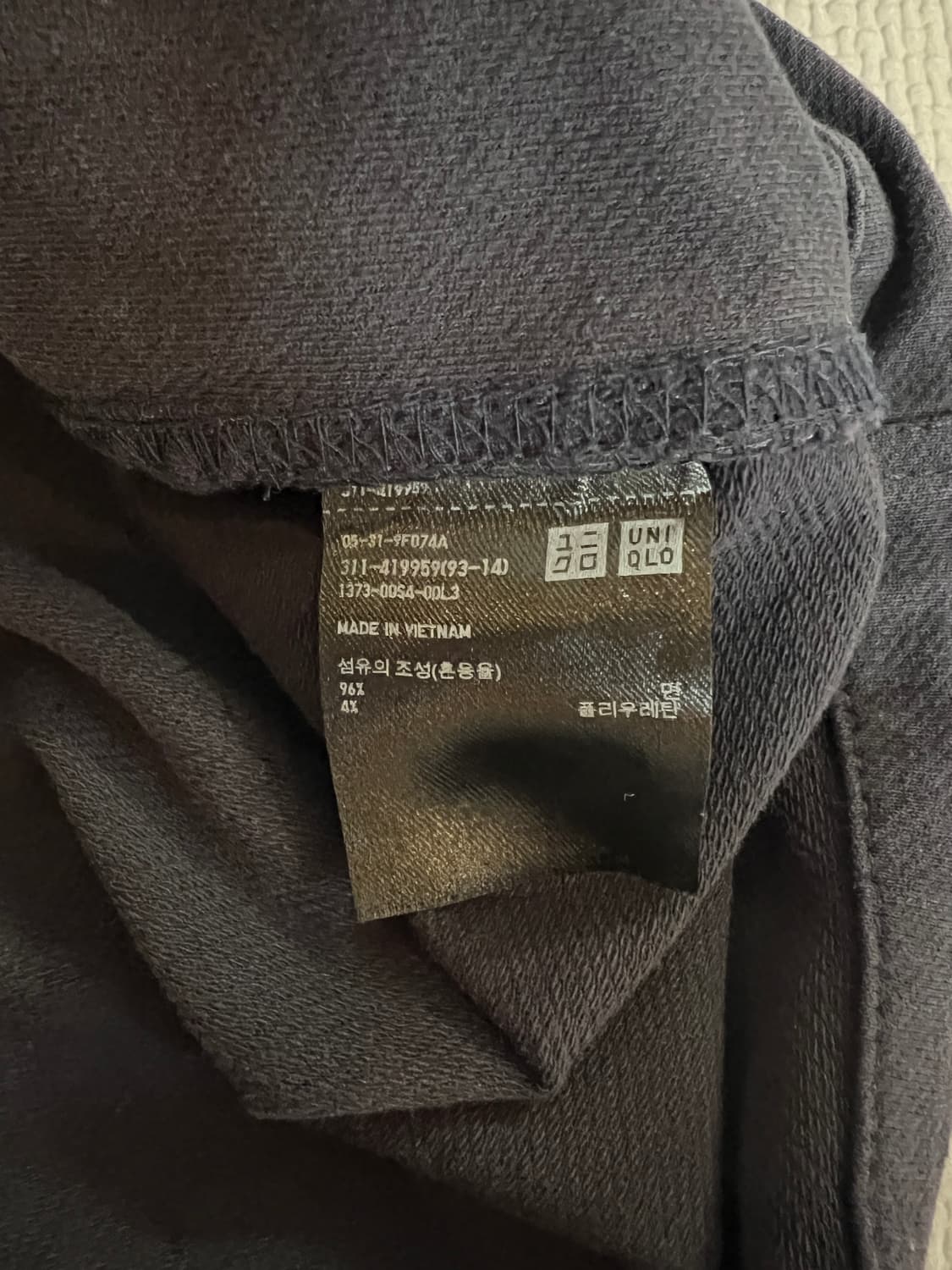 유니클로 워크 셔츠 자켓(네이비) XL 상품이미지4