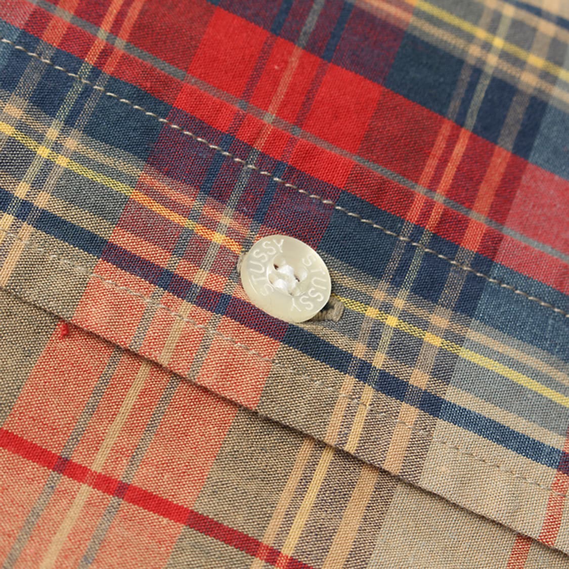  STUSSY "Red Beige Check Shirts" 상품이미지7