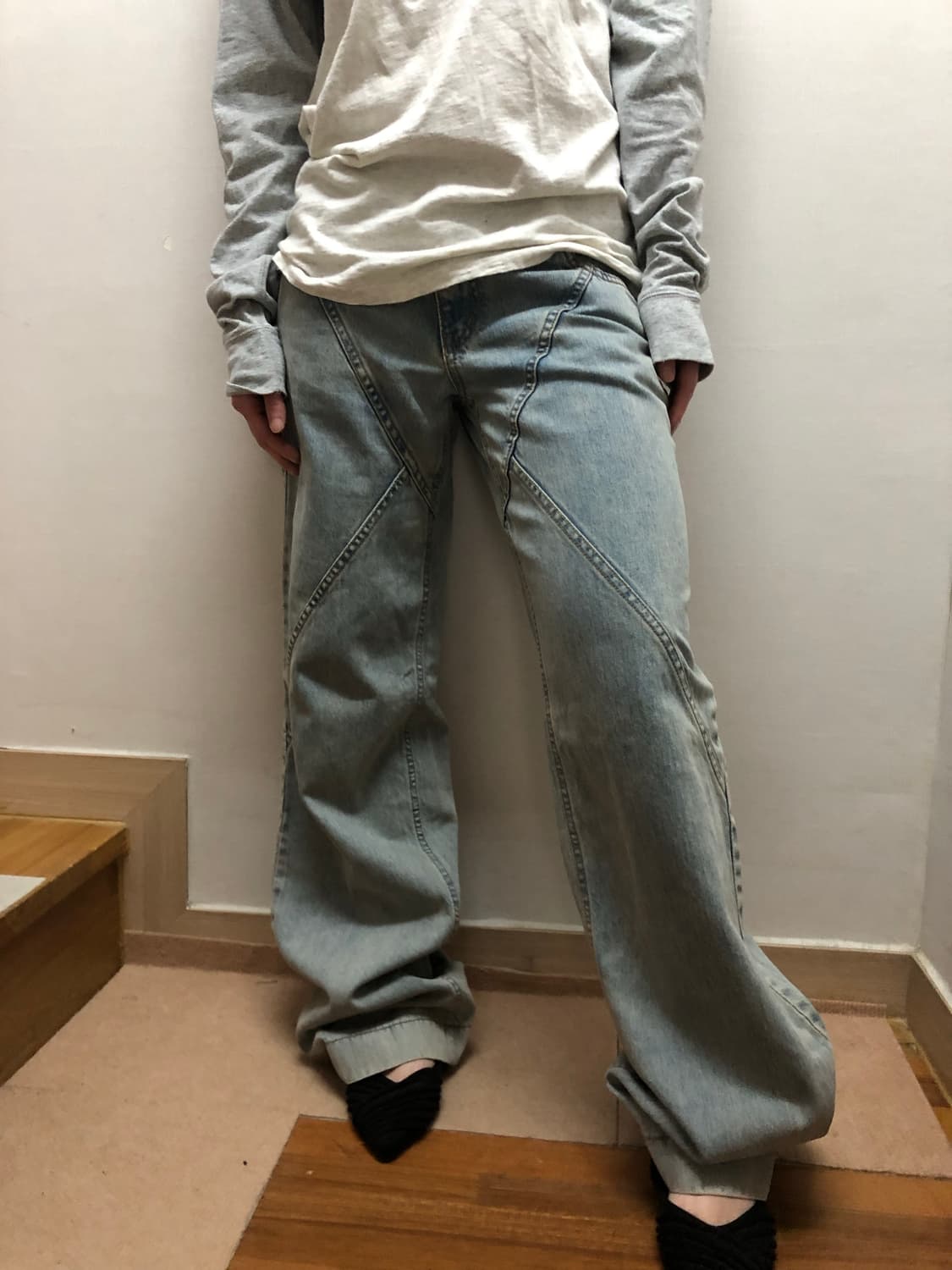 빈티지 보헤미안서울 데님 팬츠 상품이미지7