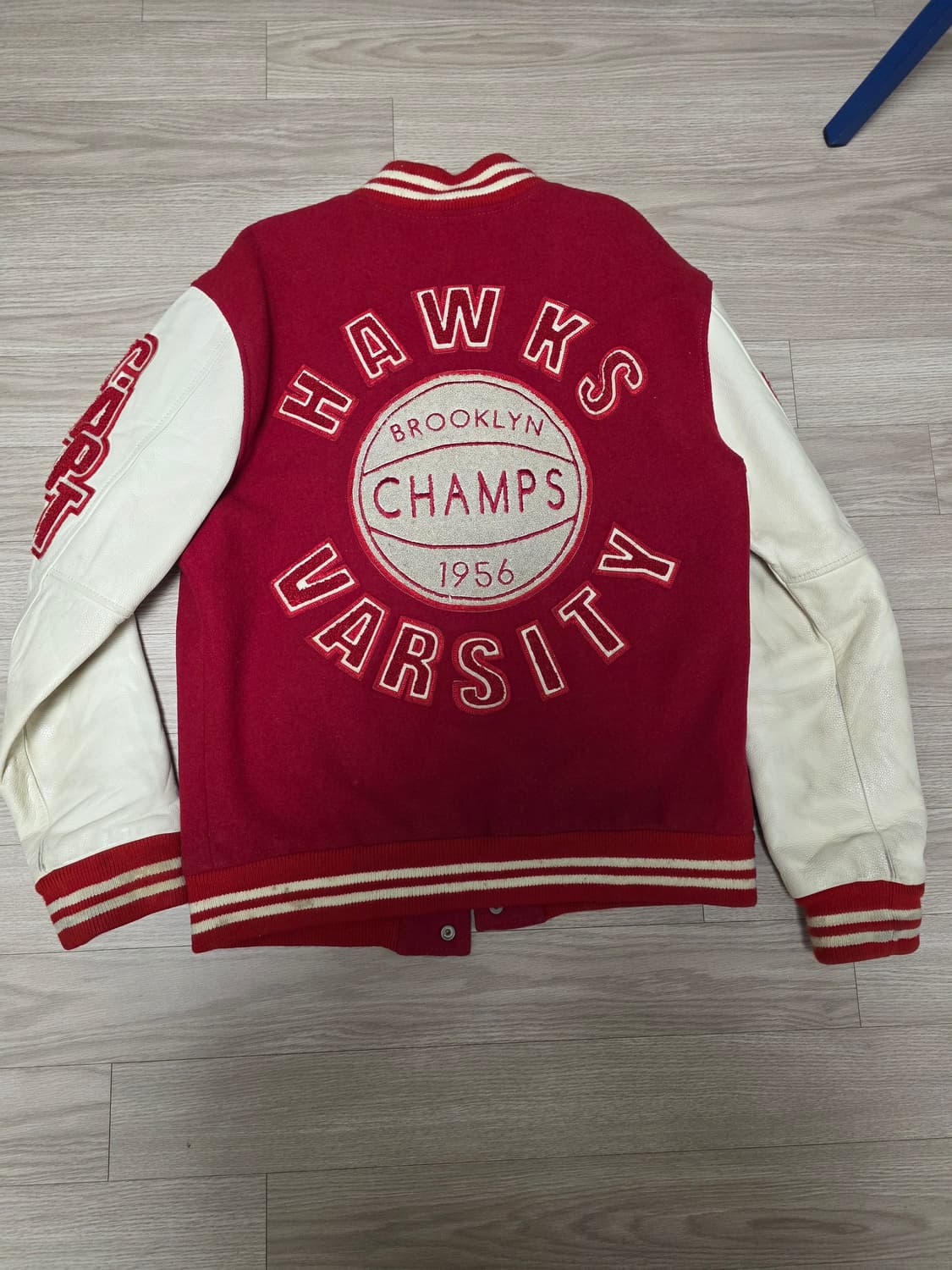 트루릴리젼 가죽 바시티자켓 L 상품이미지2