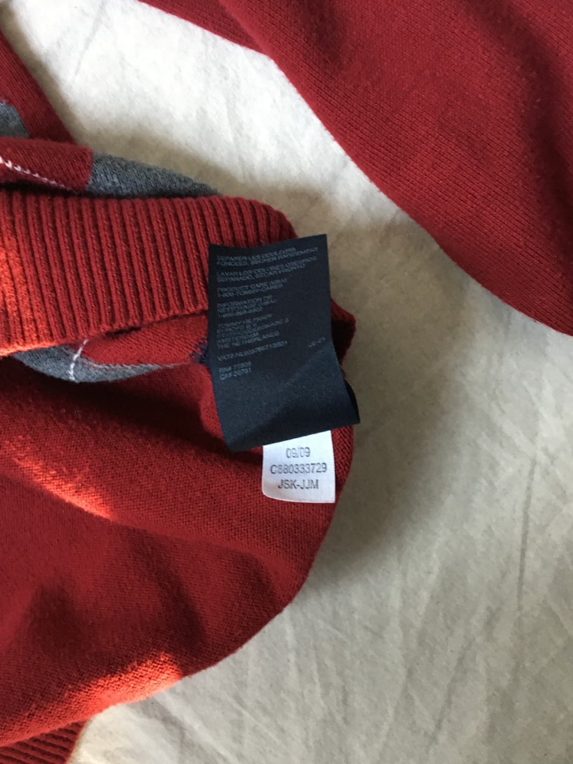 타미힐피거 아가일패턴 니트 상품이미지6