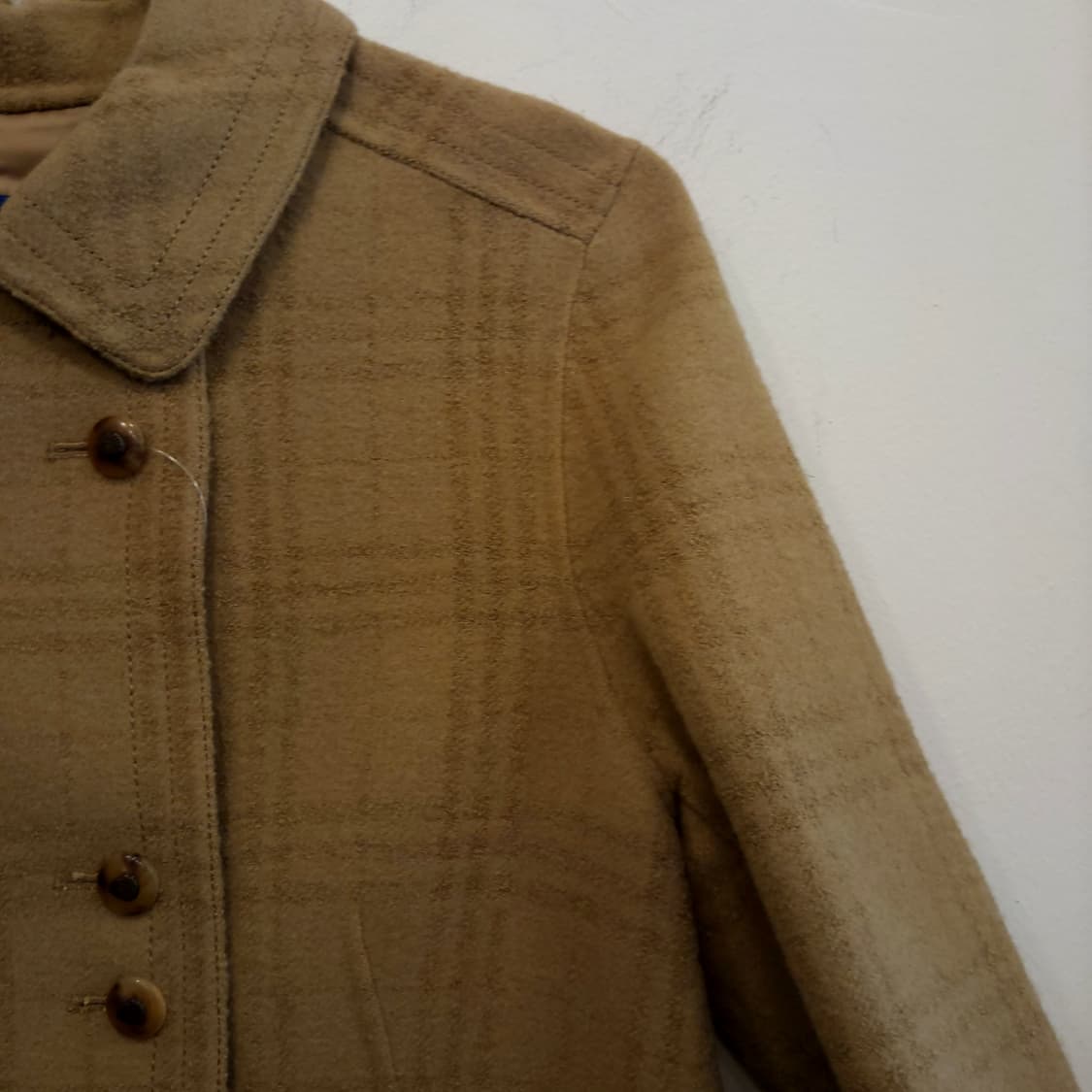 KEITH 여성 클래식 베이지 체크 자켓 상품이미지1