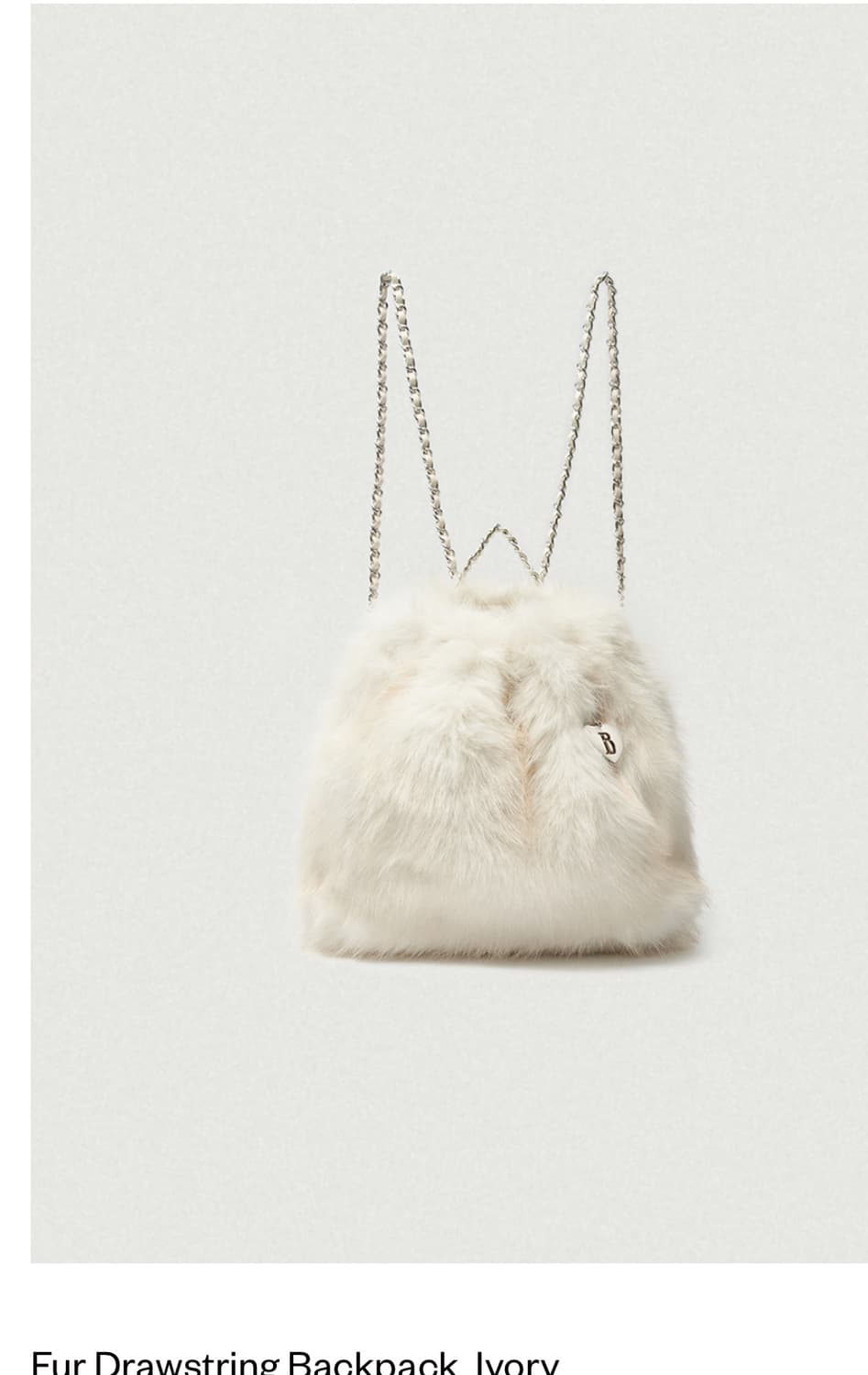 더바넷 퍼 백팩 아이보리 상품이미지1