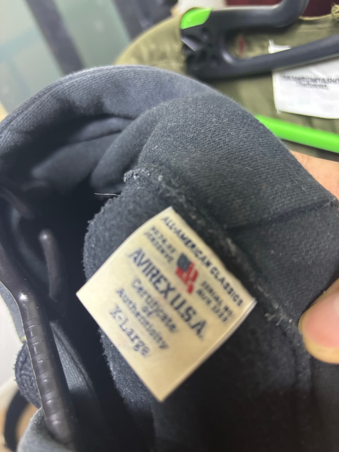 아비렉스 기모 후드티 상품이미지3