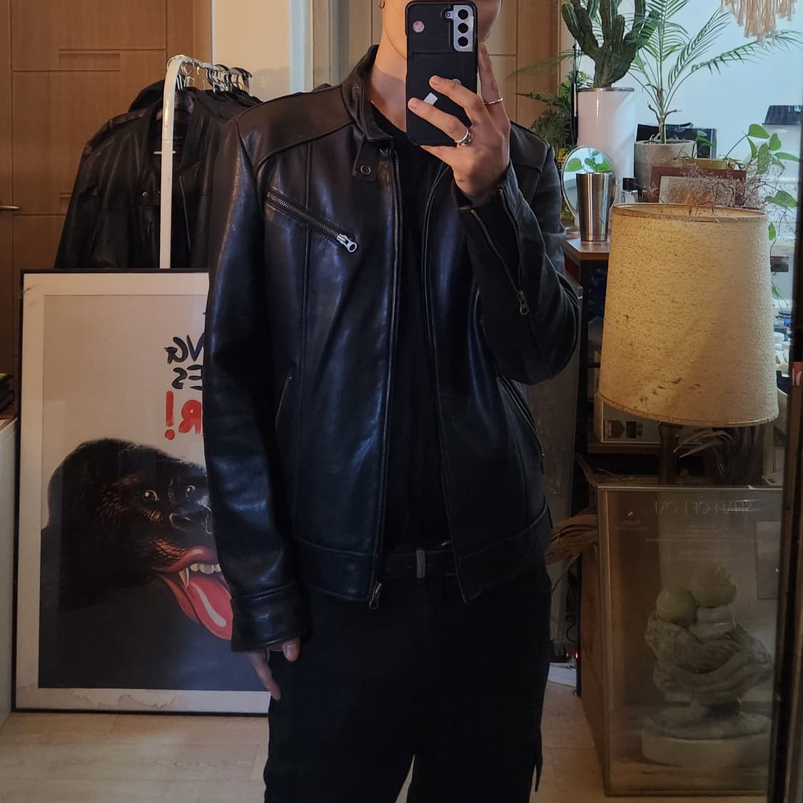 빈티지 램스킨 레더자켓 /쿠어/알렌느/해칭룸/인사일런스/느와르라르메스 상품이미지8