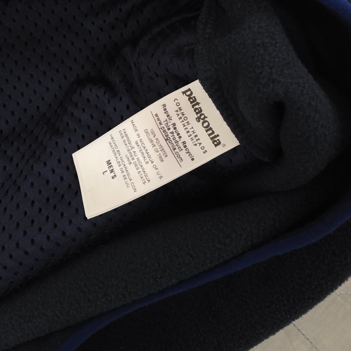 [L] 빈티지 파타고니아 신칠라 스냅 후드 풀오버 레드/네이비 매티보이 상품이미지6