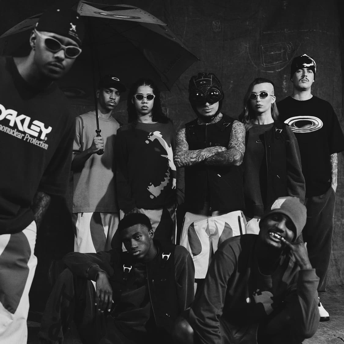 오클리x피에트 마스크 모드 스컬 더블 페이스 비니 상품이미지3