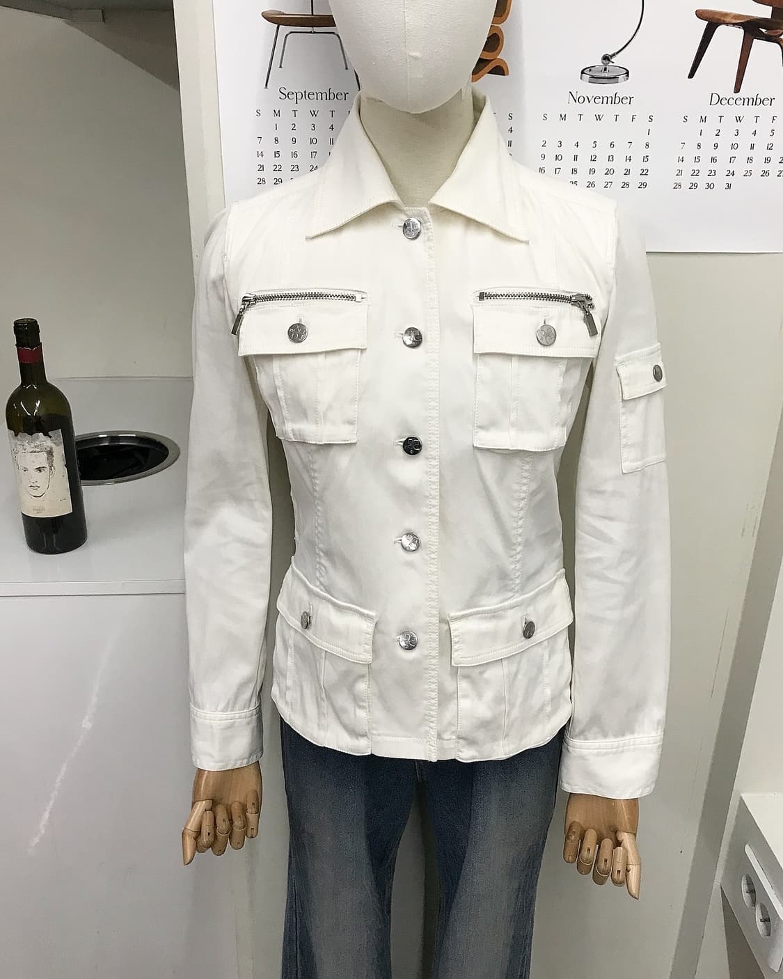 꾸레쥬 로고 은장 자켓 상품이미지6